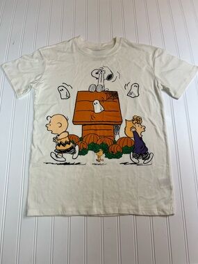 Peanuts Women's Size XXS 00 Pumpkin Halloween Snoopy T-shirt New